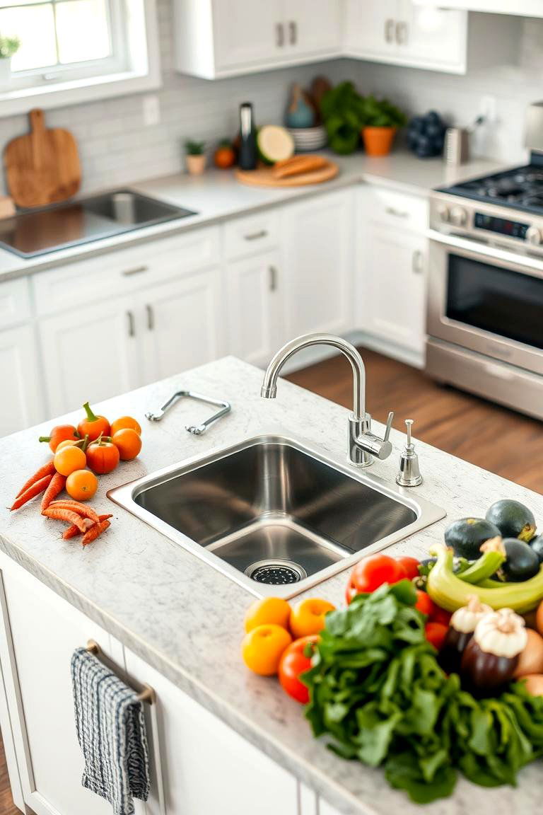 Prep Sink - 24 Kitchen Sink Ideas
