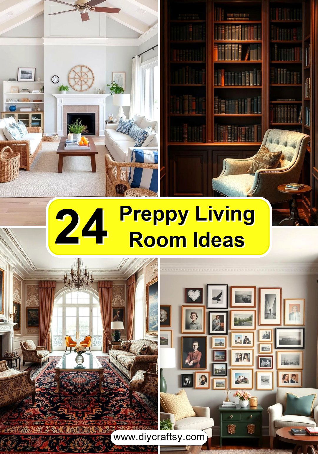Preppy Living Room Ideas