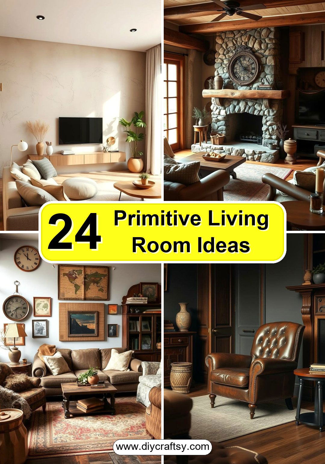 Primitive Living Room Ideas