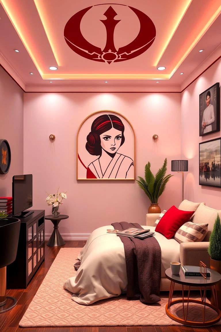 Princess Leias Rebellion Room - 24 Star Wars Nursery Ideas