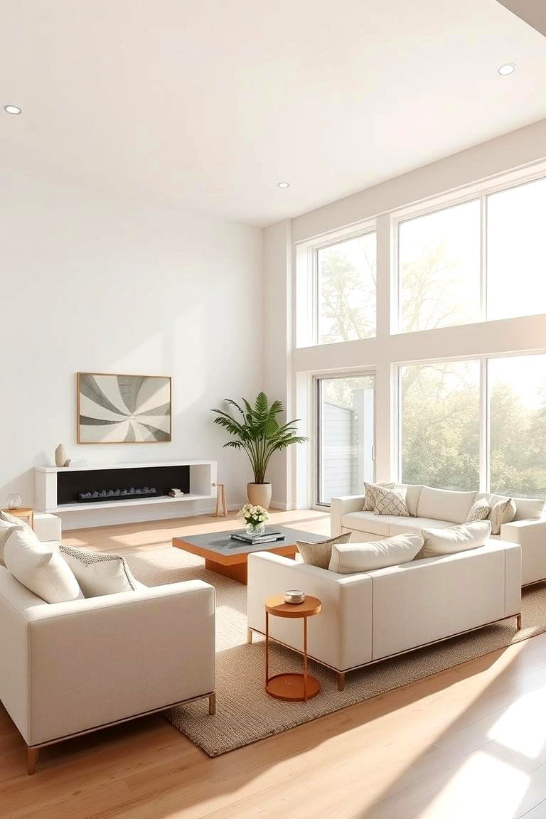 Prioritize and Maximize Natural Light Sources - 24 Large Living Room Ideas