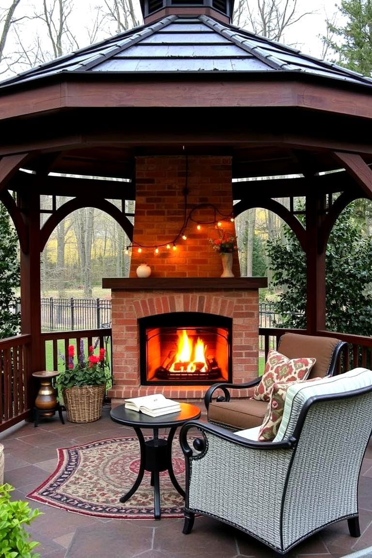 Prioritizing Safety When Using Your Outdoor Fireplace - 24 Gazebo With Fireplace
