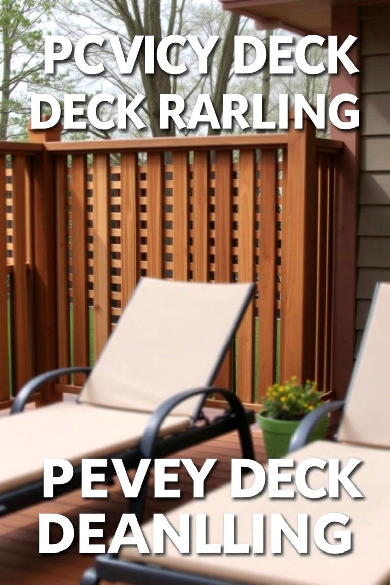 Privacy Deck Railings - 24 Backyard Privacy Ideas