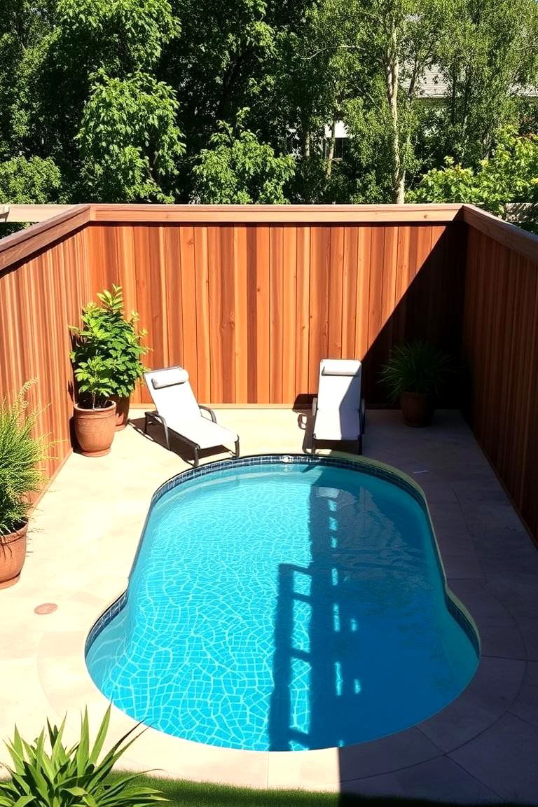 Privacy Fencing for Seclusion and Safety - 24 Semi Inground Pool Ideas