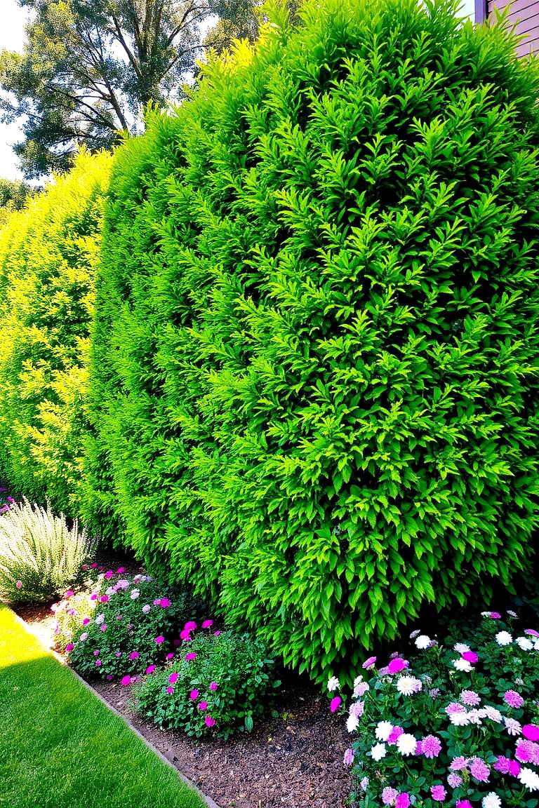 Privacy Hedge Fence - 24 Front Yard Fence Ideas