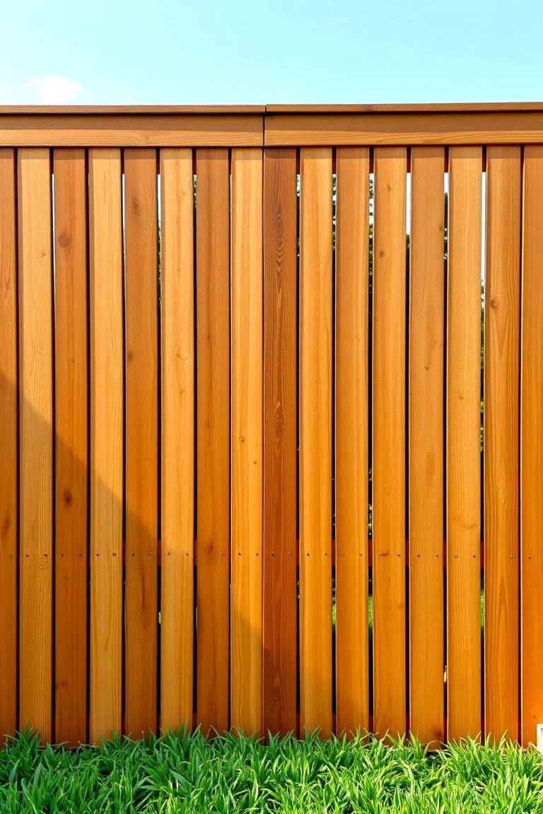 Privacy Panel Fence - 24 Wood Fence Ideas
