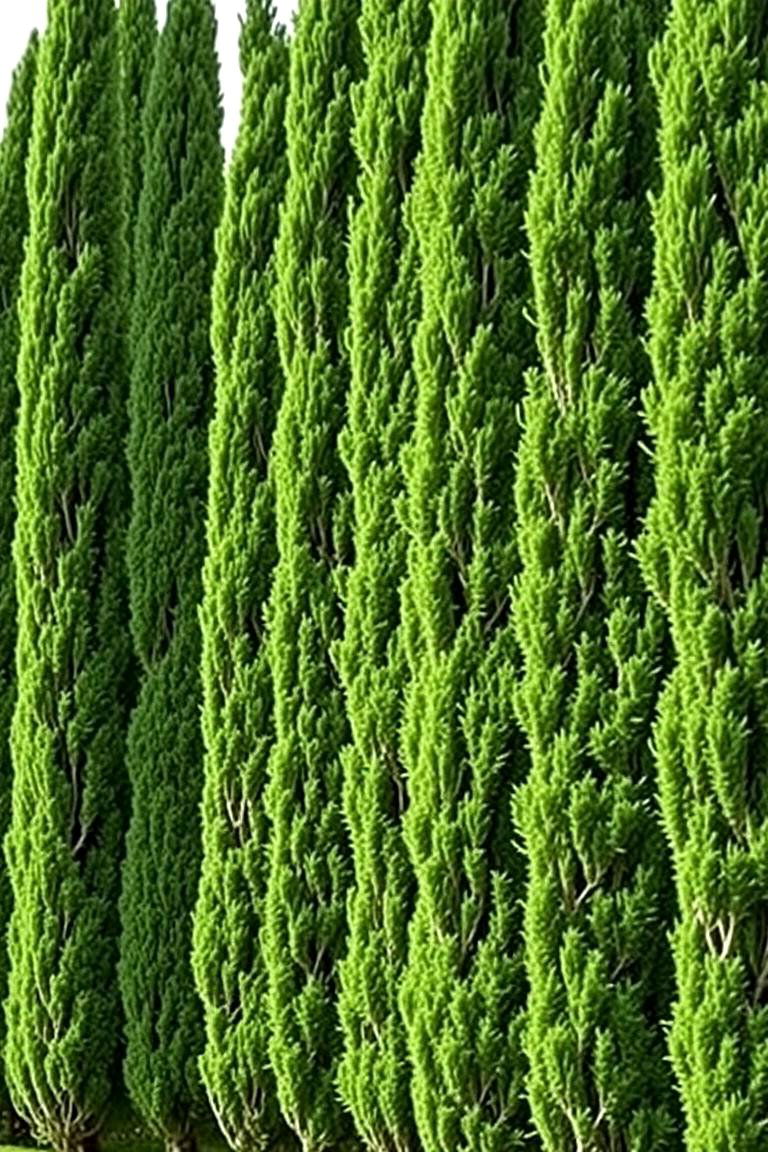 Privacy Screen with Evergreen Trees - 24 Tree Landscaping Ideas