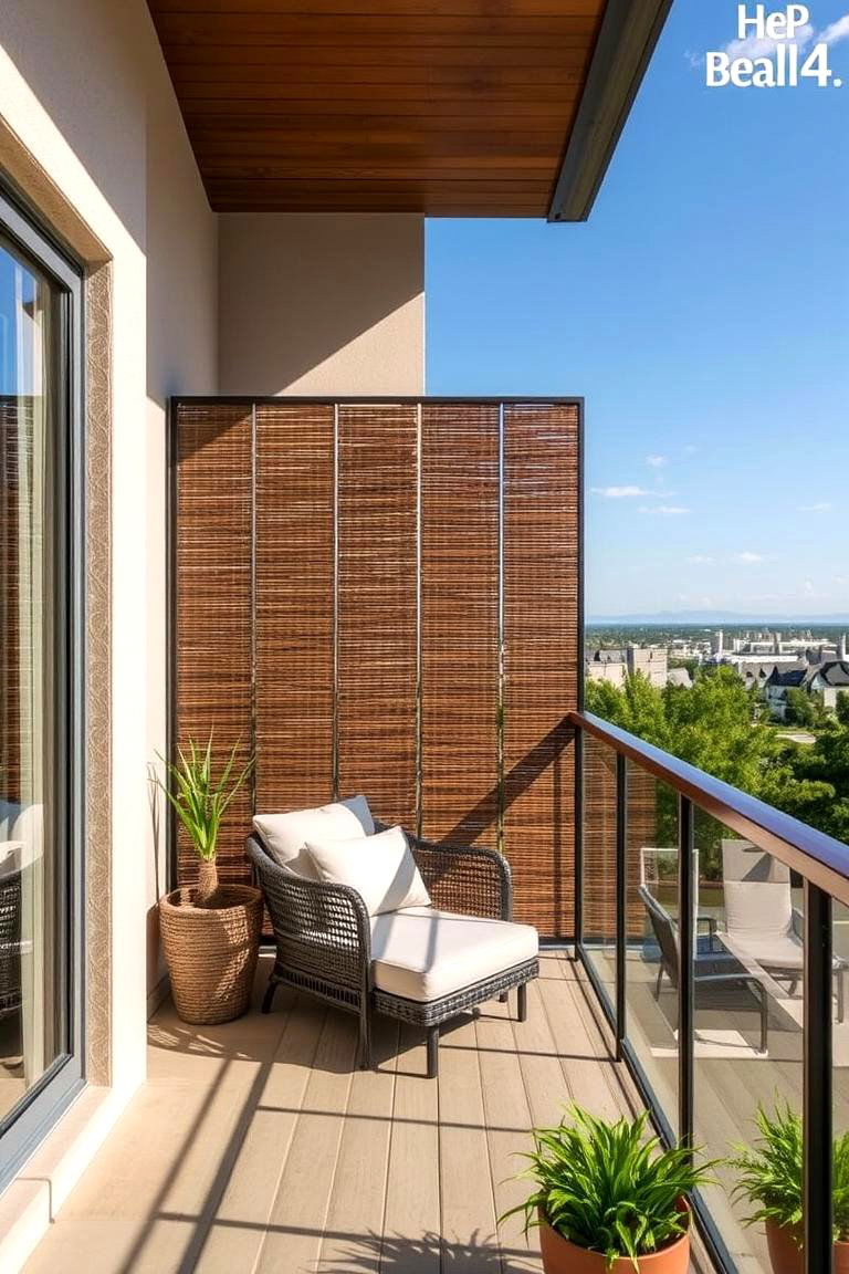 Privacy Screening Solutions - 24 Small Balcony Ideas