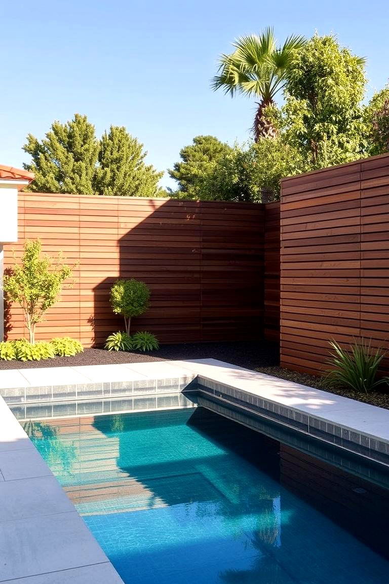 Privacy Screens or Fencing - 24 Pool Decor Ideas