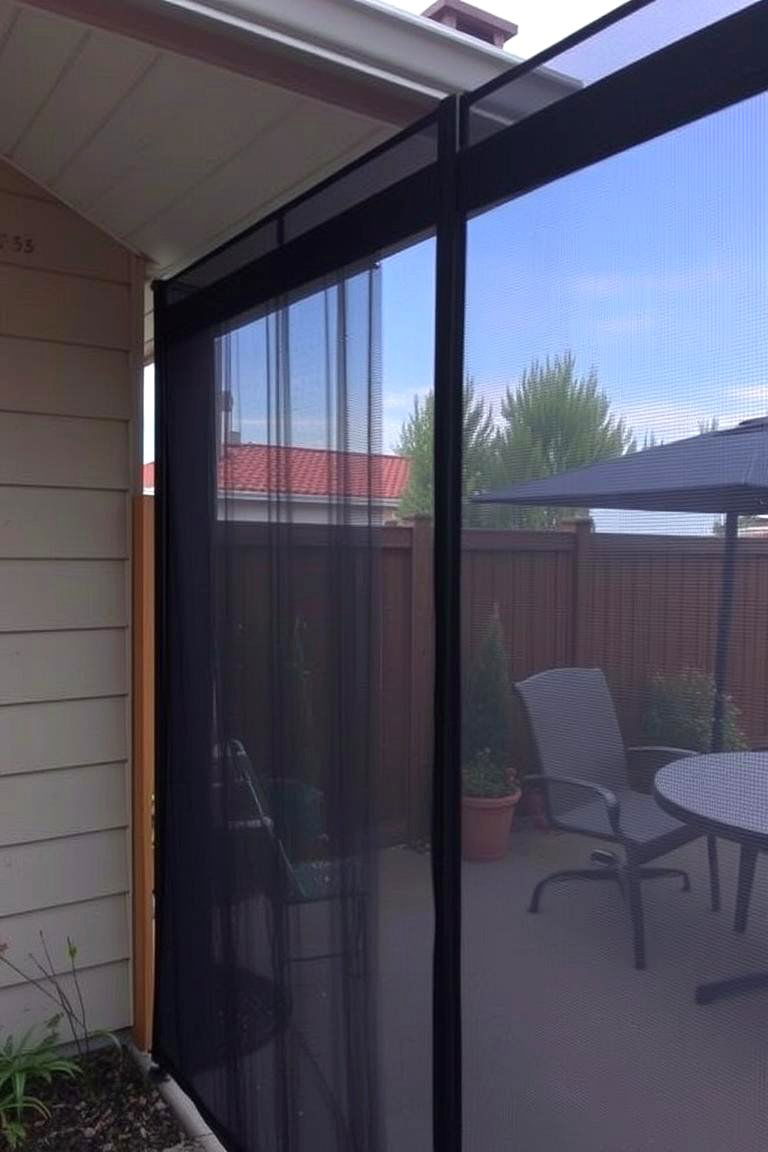 Privacy Shielding with Privacy Mesh - 24 Patio Privacy Ideas