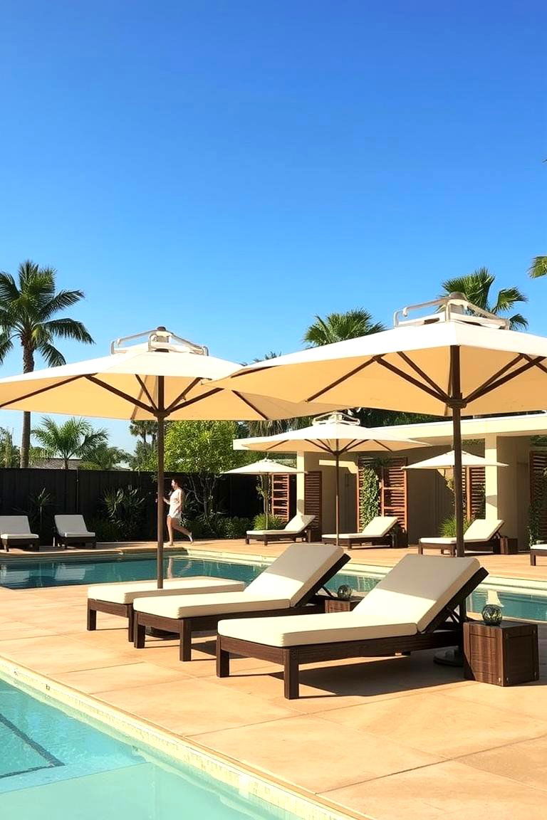 Privacy Umbrellas for Dynamic Coverage - 24 Pool Privacy Ideas