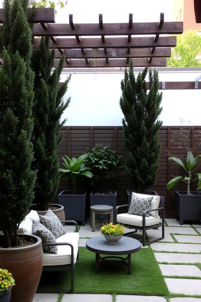 Private Retreat with Planters - 24 2nd Floor Deck Ideas