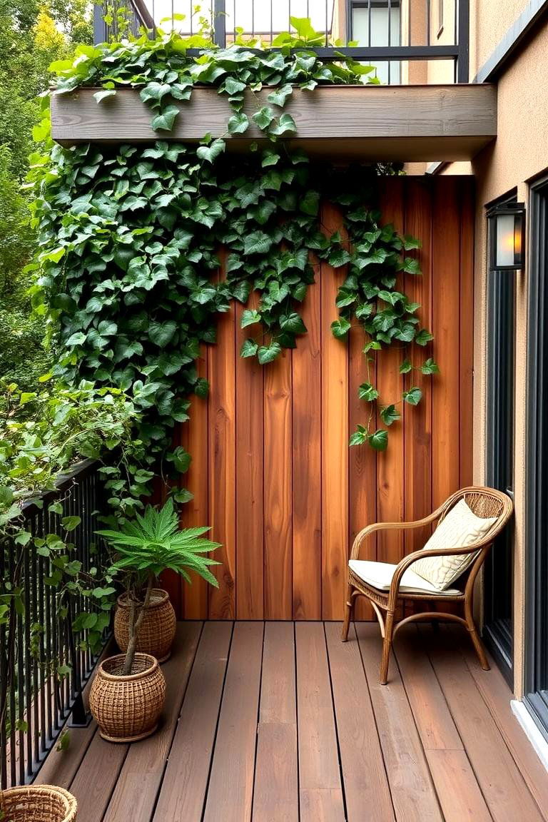 Private Retreat with Privacy Screens - 24 Balcony Ideas