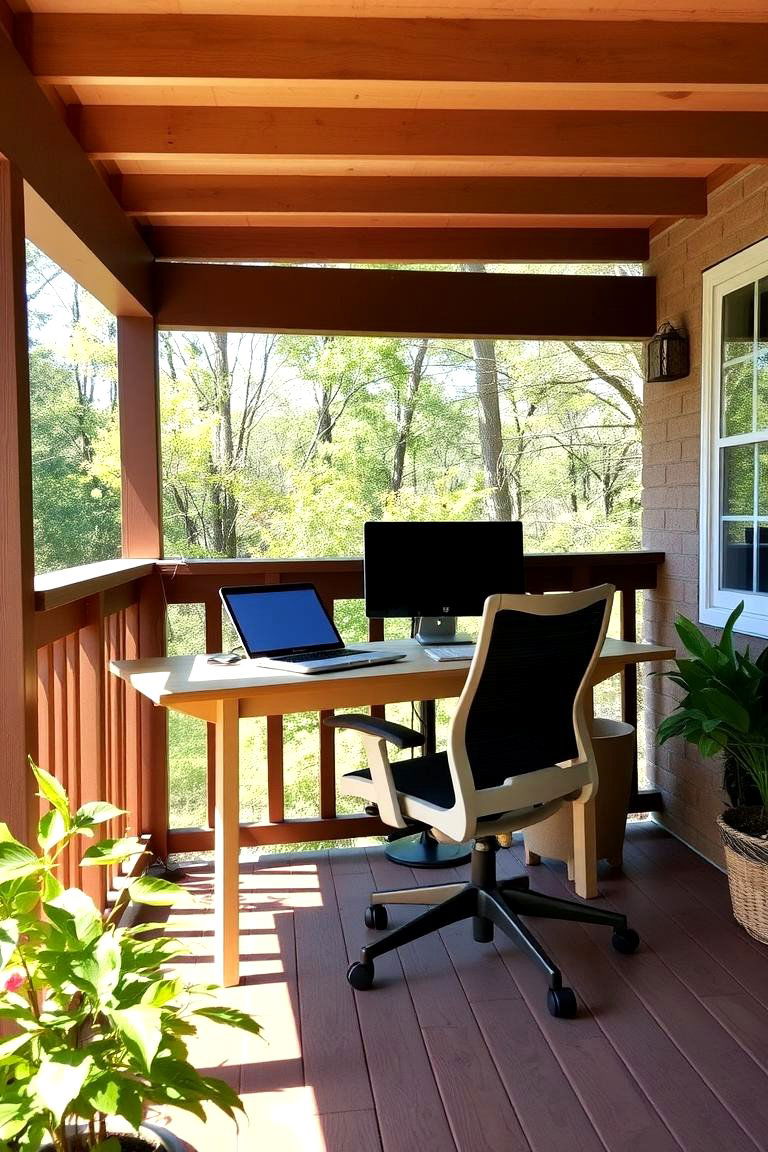 Productive Outdoor Office - 24 Under Deck Ideas