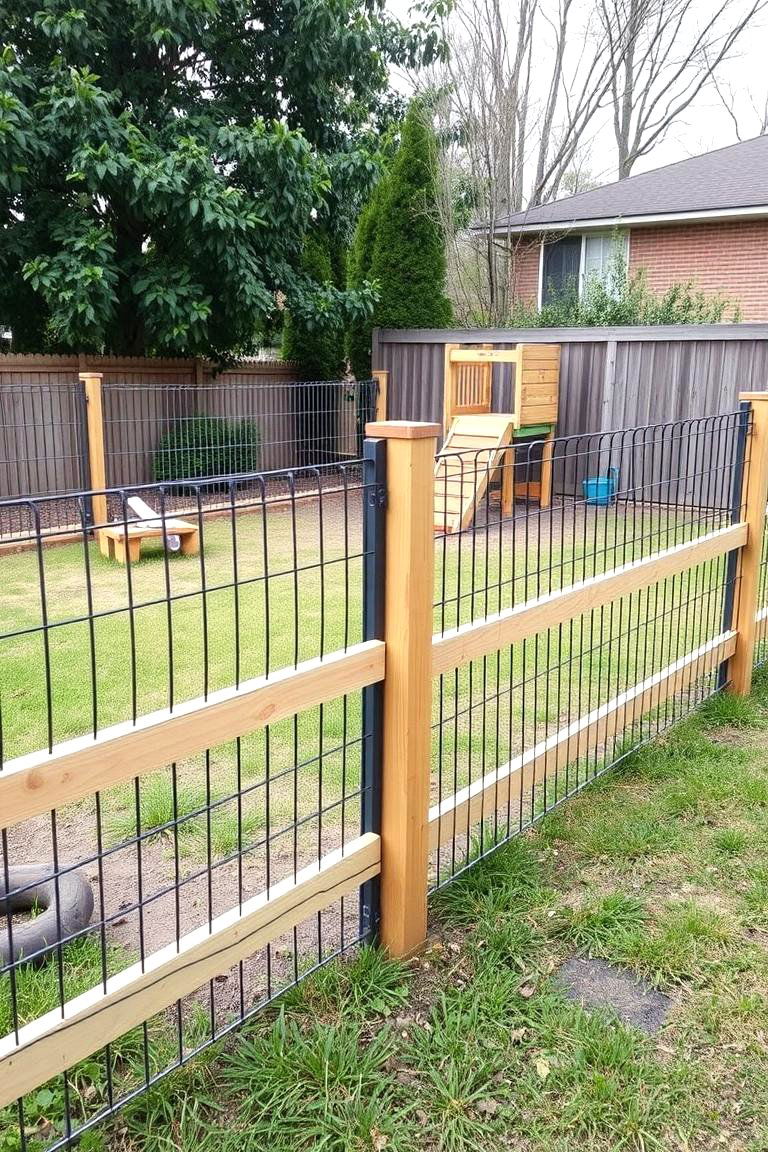 Promoting Child Safety within Your Property - 24 Metal and Wood Fence