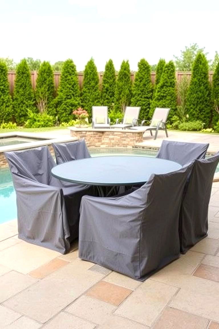 Protective Furniture Covers - 24 Pool Furniture Ideas