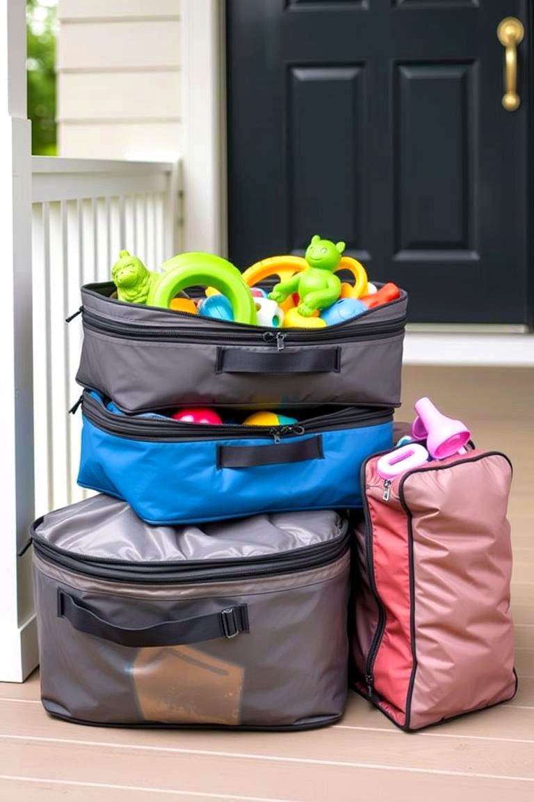Protective Zippered Storage Bags - 24 Outdoor Toy Storage Ideas
