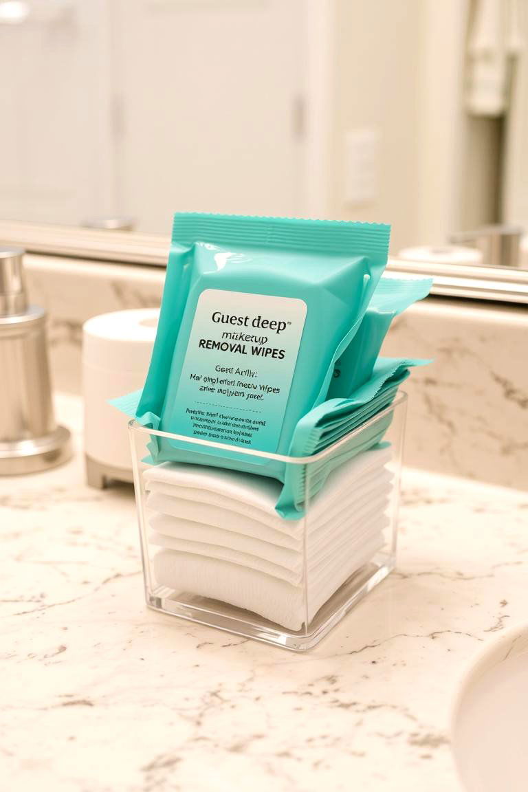 Provide Makeup Removal Wipes - 24 Guest Bathroom Ideas