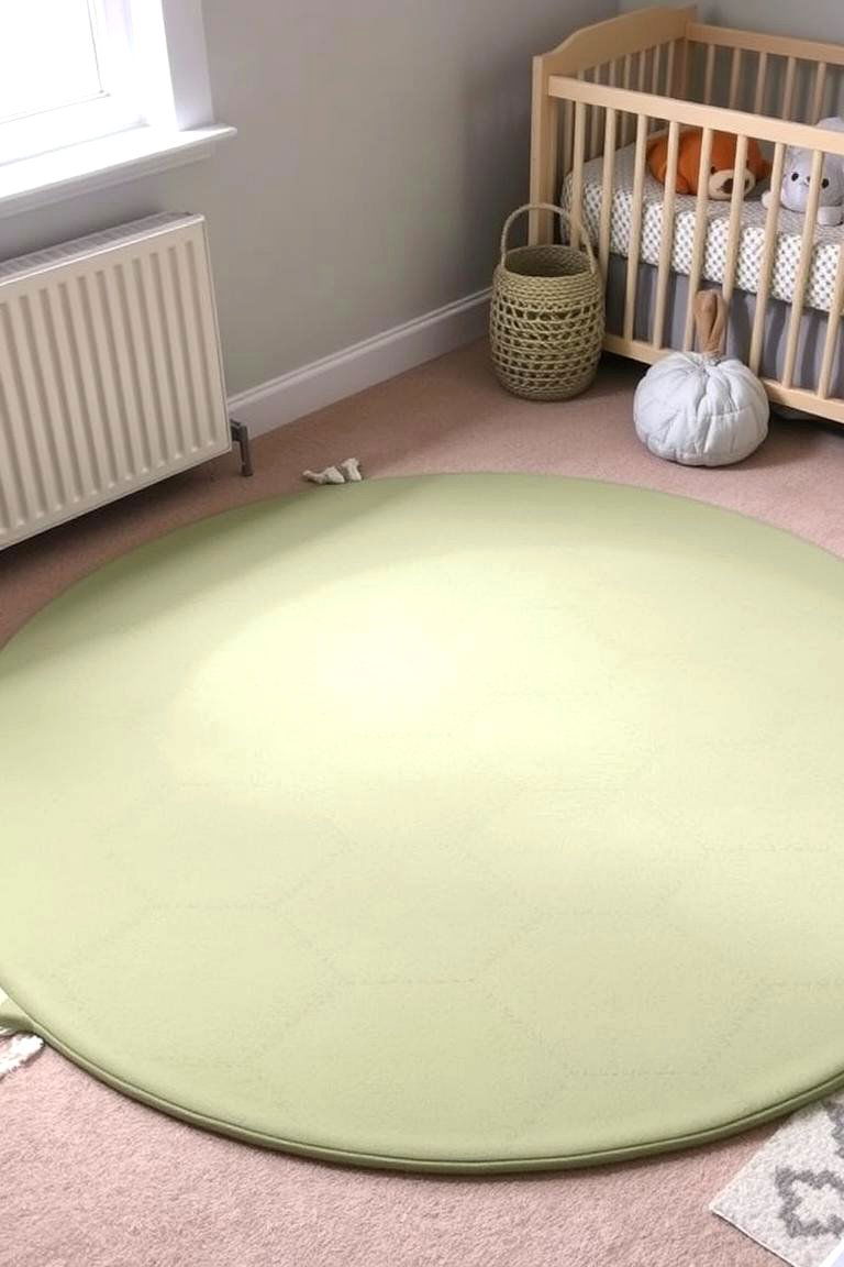 Provide a Safe Play Area with a Sage Green Play Mat - 24 Sage Green Nursery Ideas