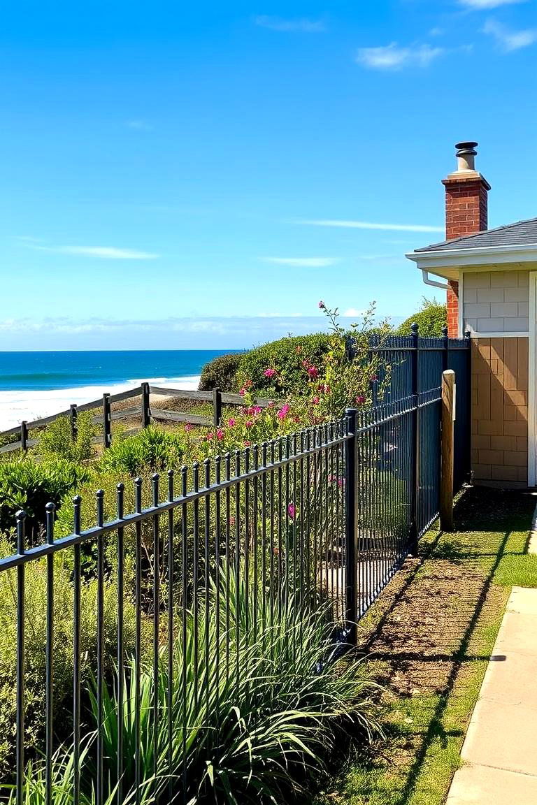 Providing Effective Windbreak Functionality - 24 Metal and Wood Fence
