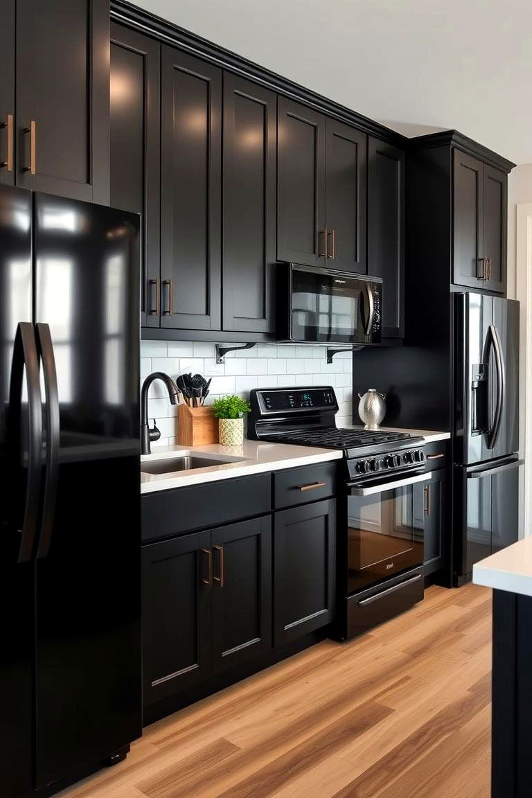 Providing Long Term Value - 24 Kitchen With Black Appliances