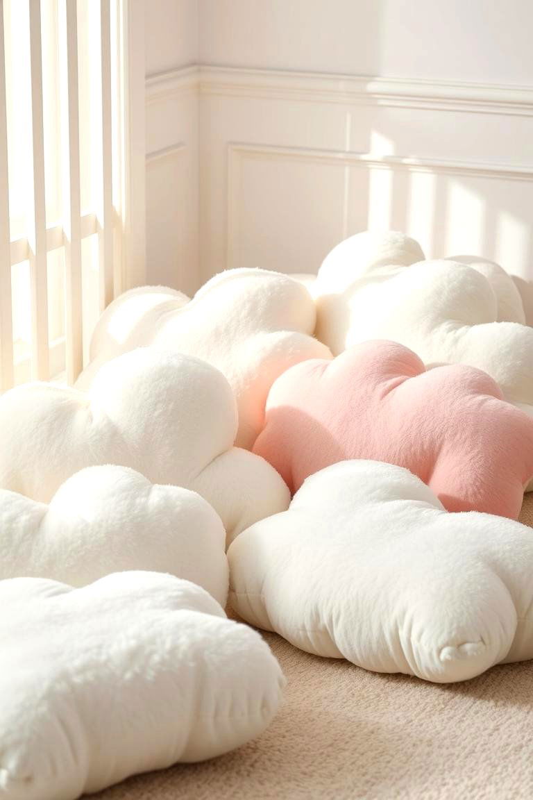 Puffy Cloud Cushions - 24 Cloud Themed Nursery Ideas