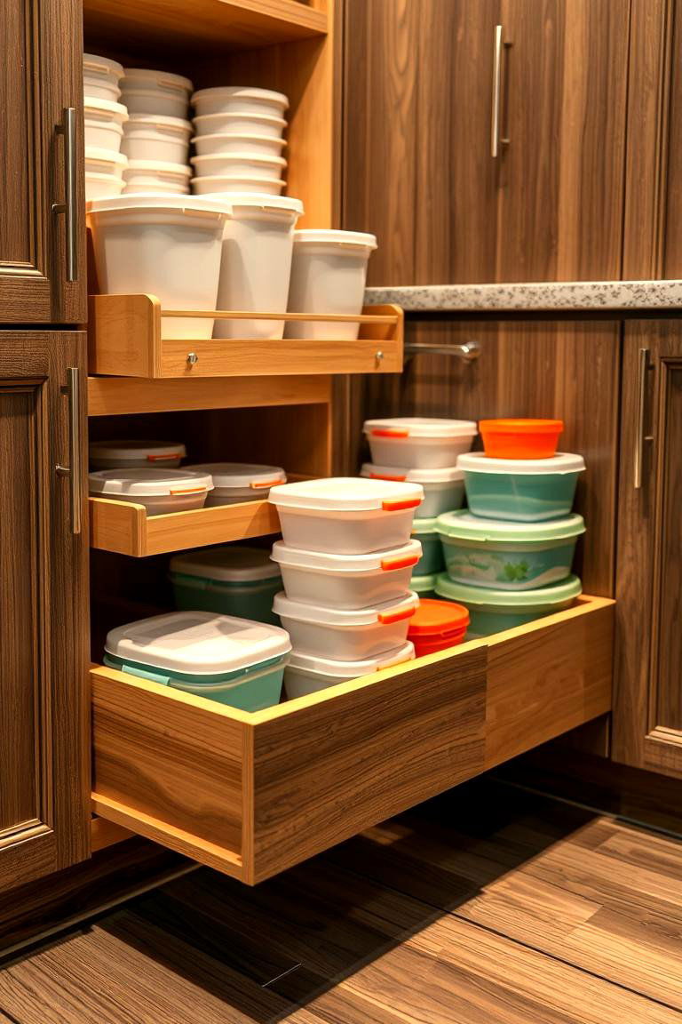 Pull Out Bins - 24 Tupperware Organization Ideas