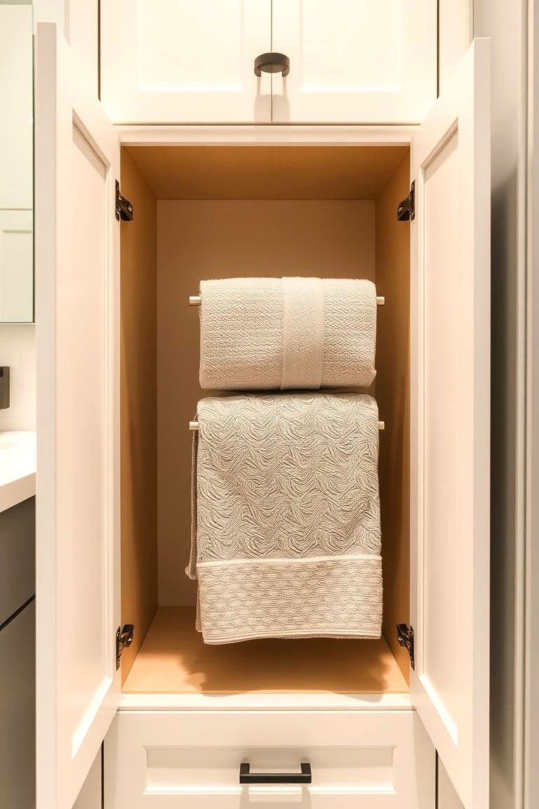 Pull Out Towel Rack - 24 Bathroom Towel Rack Ideas