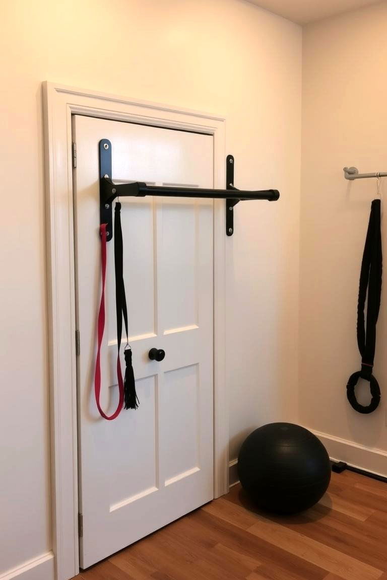 Pull Up Bar - 24 Small Home Gym Ideas