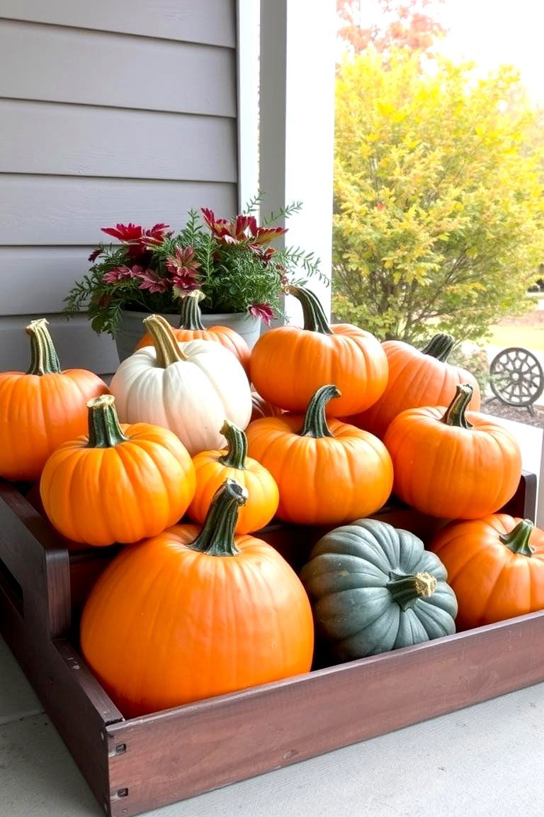 Pumpkin Spice Everything - 24 Fall Porch Decor Ideas