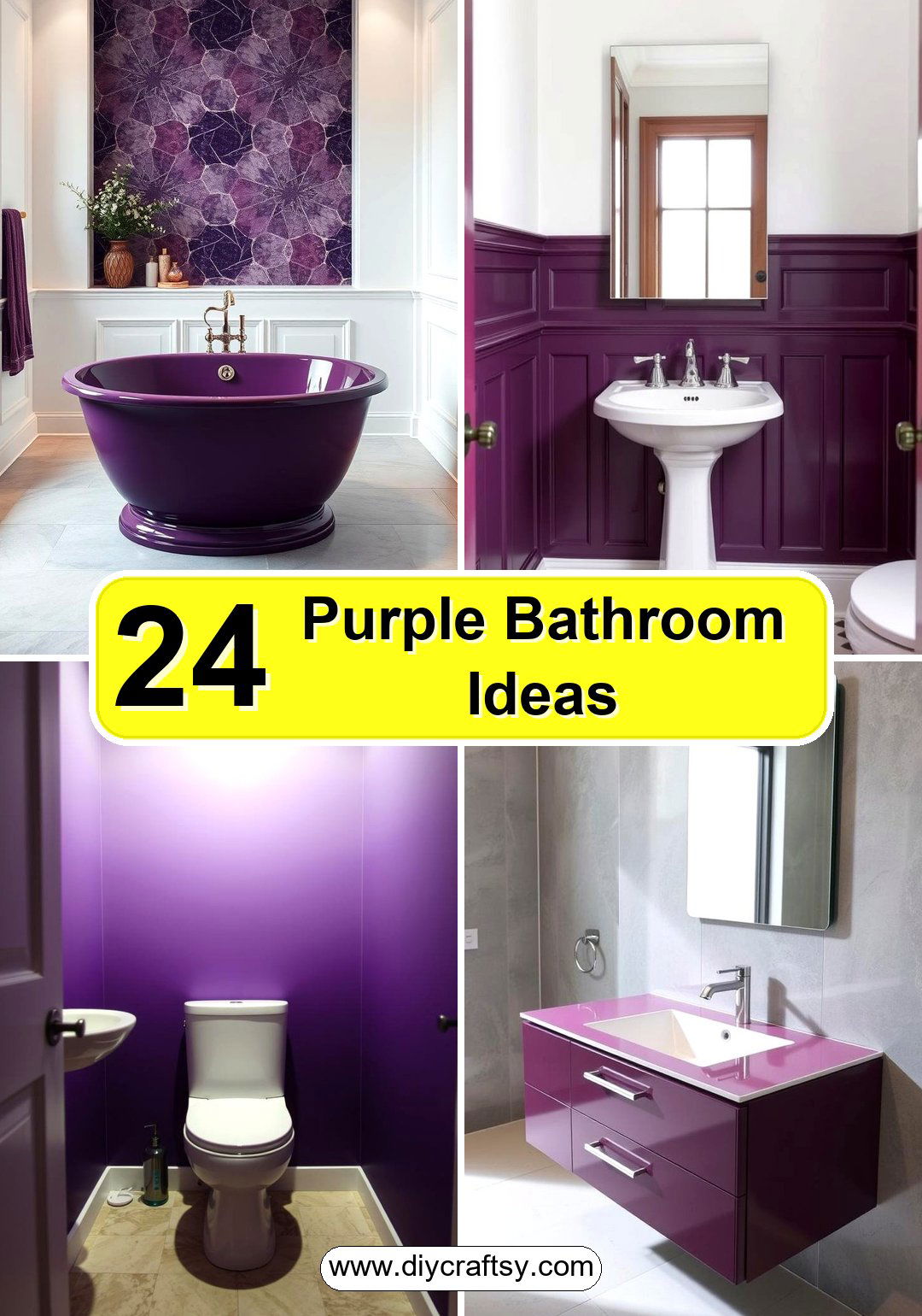 Purple Bathroom Ideas