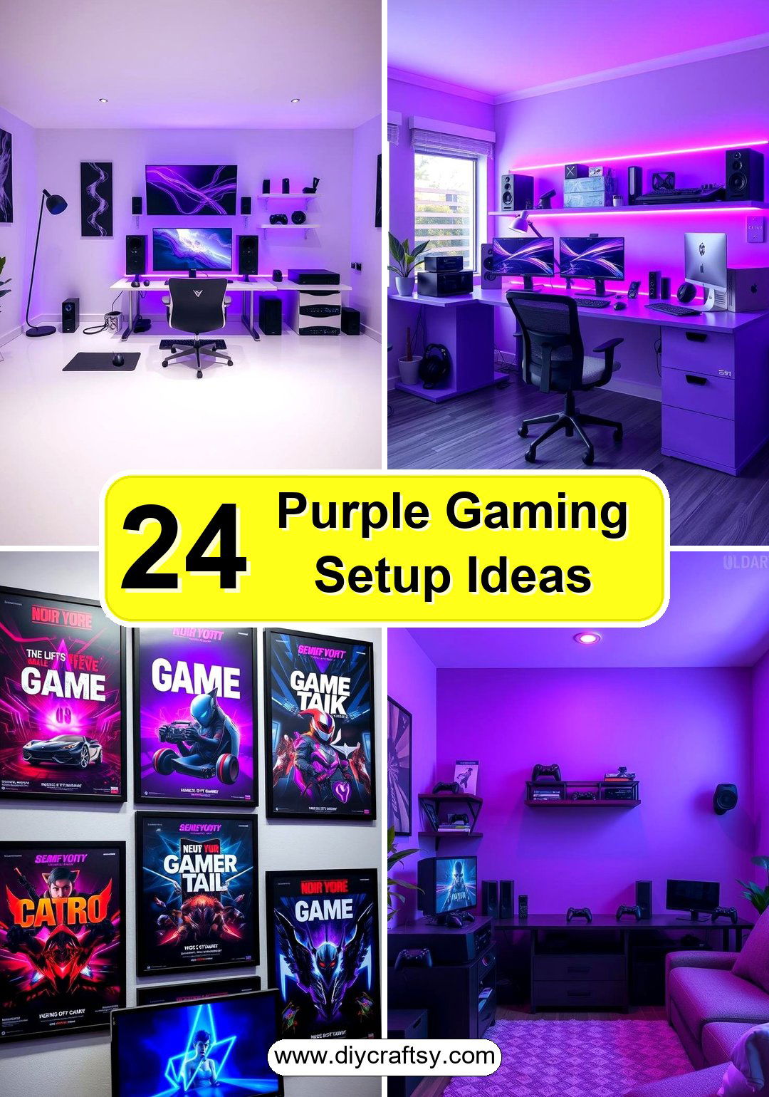 Purple Gaming Setup Ideas
