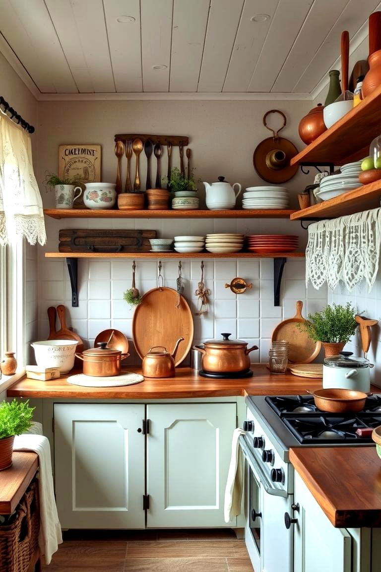 Quaint Kitchen Accents Details - 24 Cottage Decorating Ideas