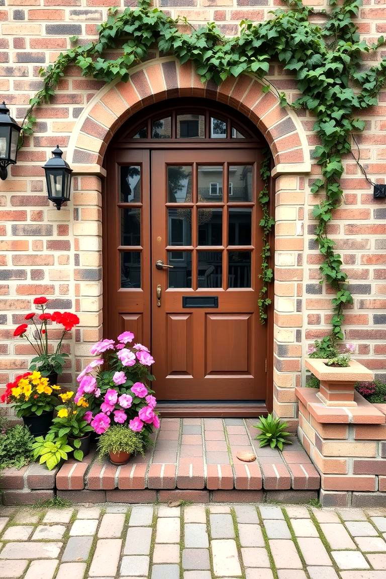 Quaint Masonry Garden Front - 24 Cottagecore House Exterior Ideas