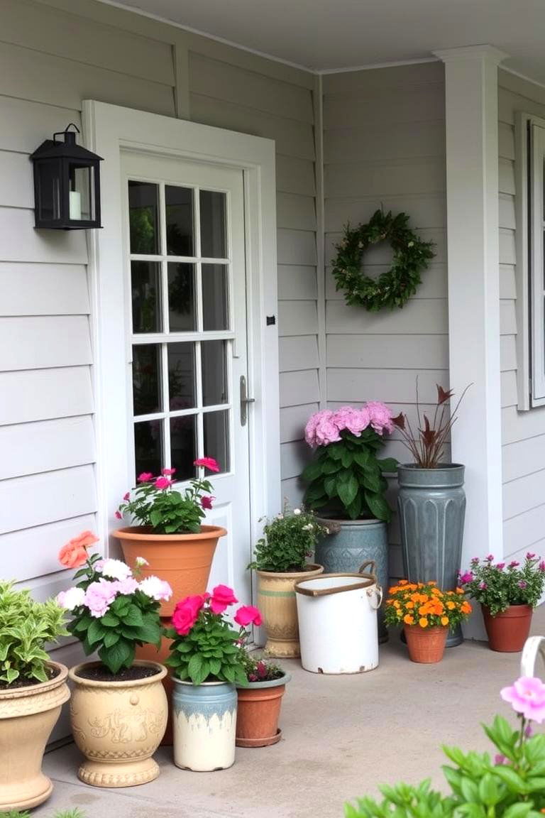 Quaint Potted Plant Displays - 24 Victorian Porch Ideas