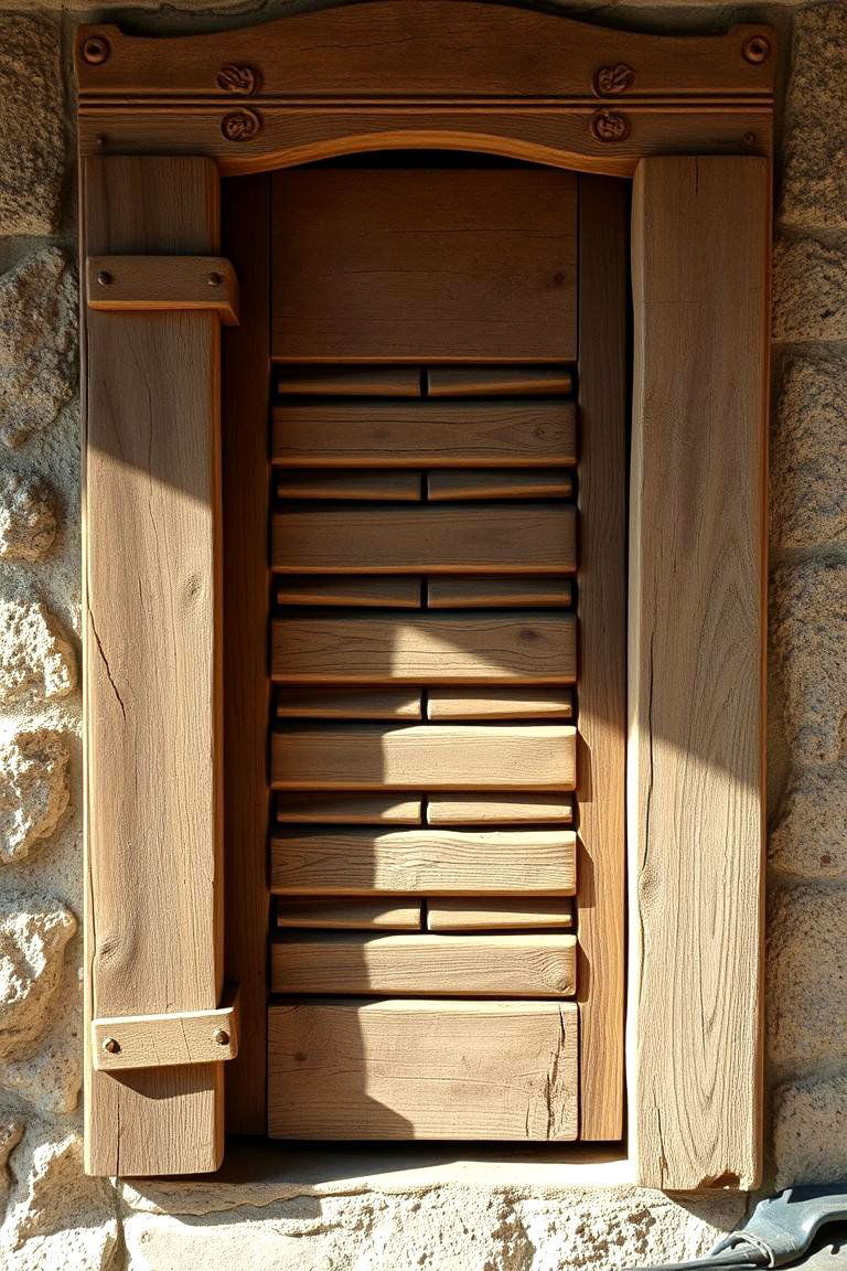 Quaint Wooden Shutters - 24 Medieval Home Decor Ideas