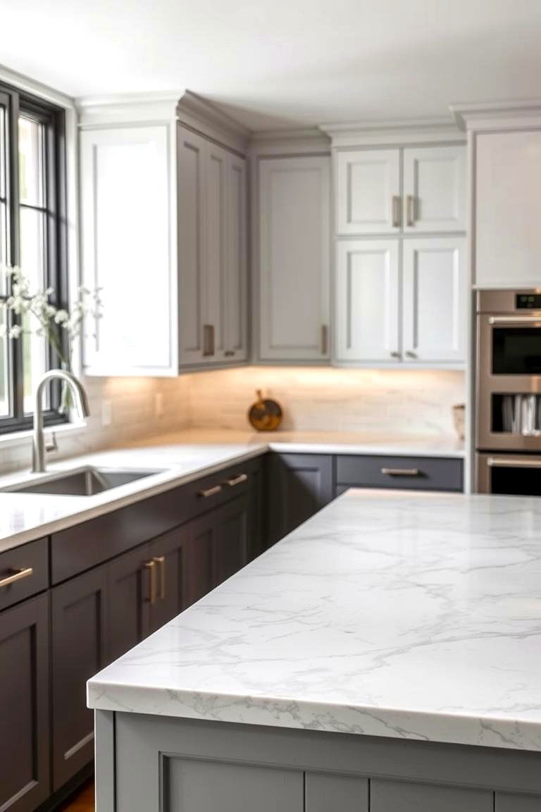 Quartz Countertops for Durability - 24 Barndominium Kitchen Ideas