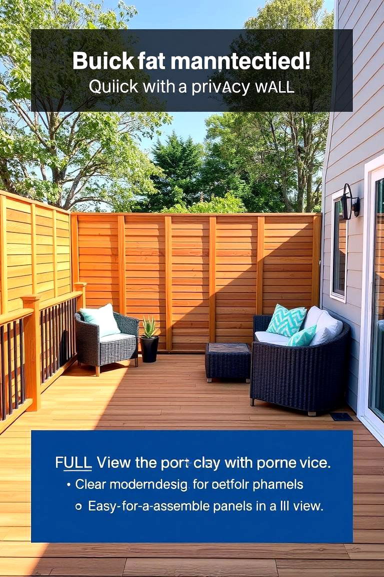 Quick Installation and Setup - 24 Deck With Privacy Wall