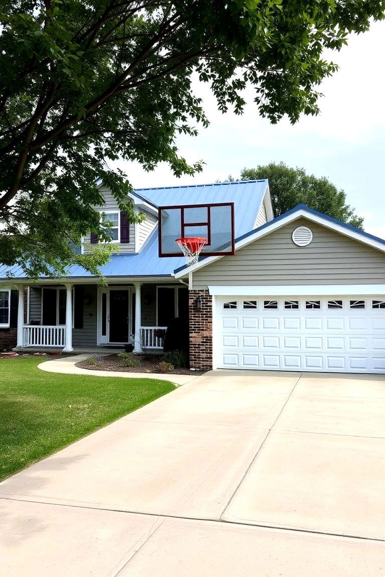 Quick and Easy Installation - 24 houses with blue metal roofs