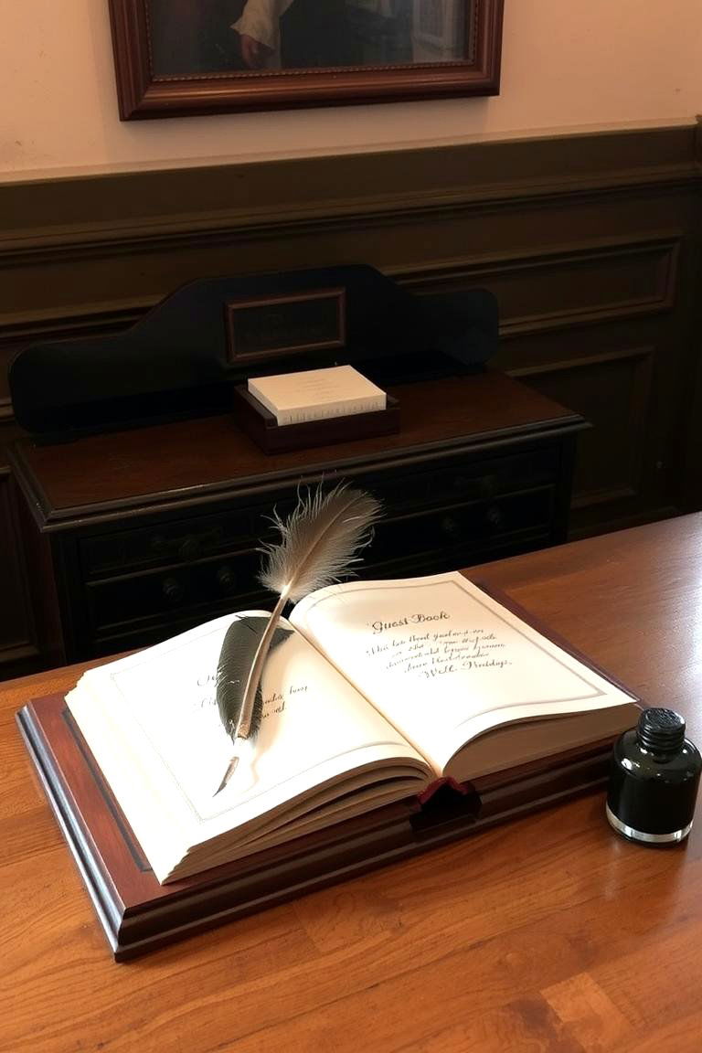Quill and Ink Guest Book - 24 Harry Potter Wedding Ideas