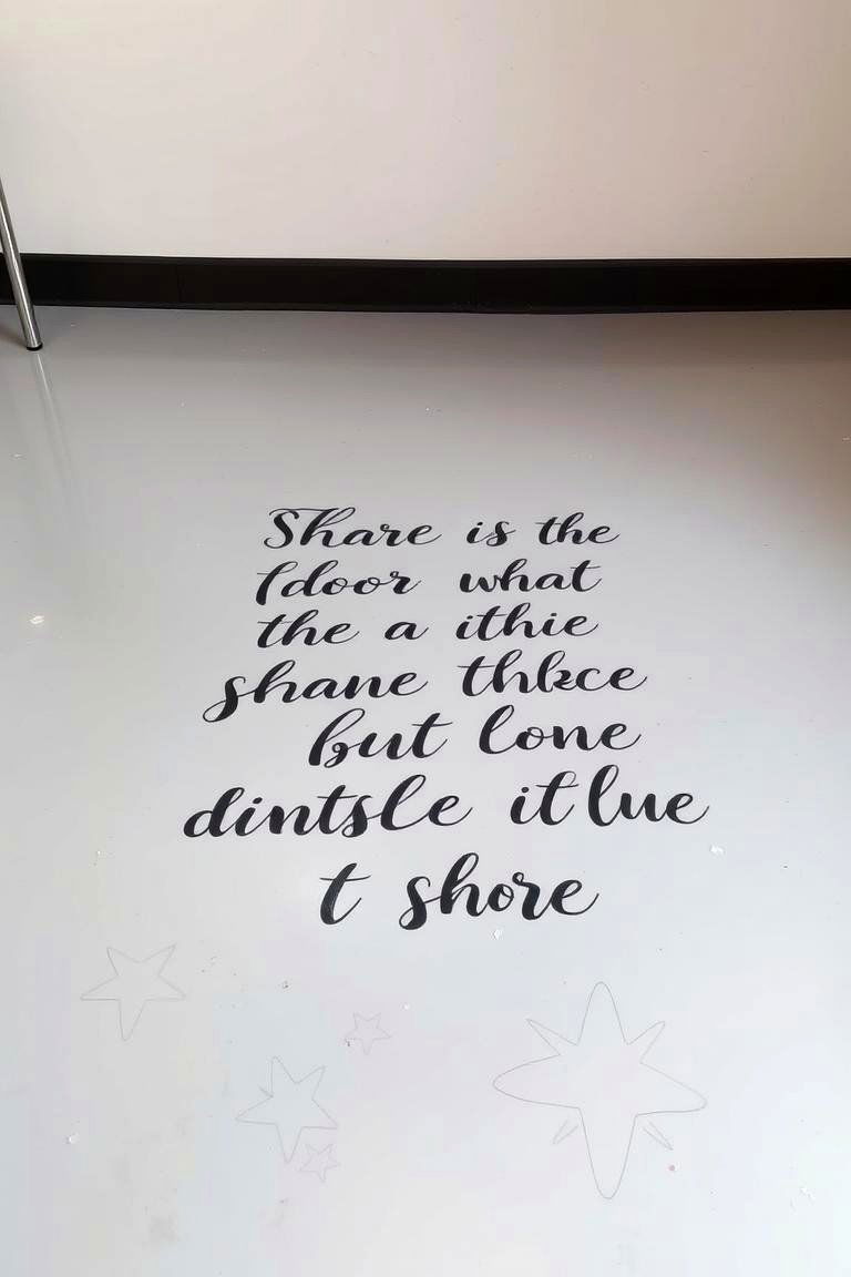 Quote Feature - 24 Painted Floor Ideas