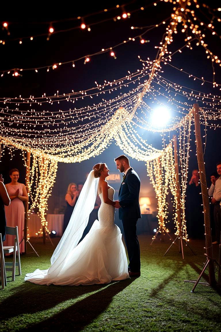 Radiant Fairy Light Installations - 24 Wedding Decoration Ideas