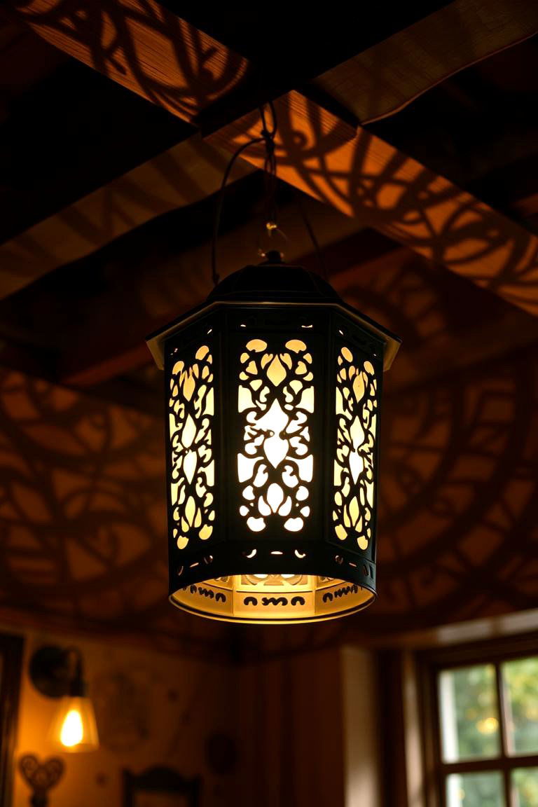 Radiant Lantern Lighting - 24 Colorful Boho Decor Ideas