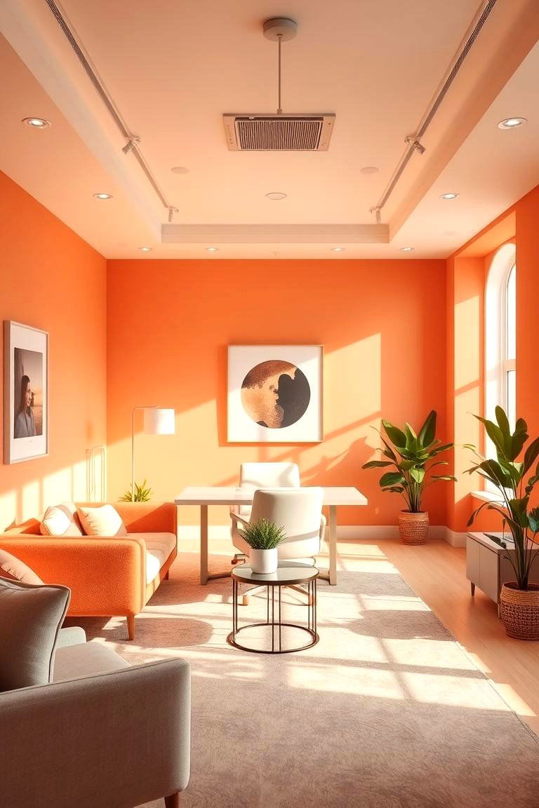 Radiant Peach - 24 Home Office Paint Colors
