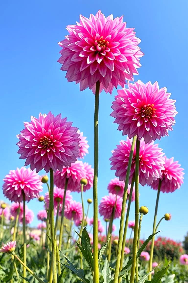 Radiant Pink Dahlia Delight - 24 Pink Garden Ideas