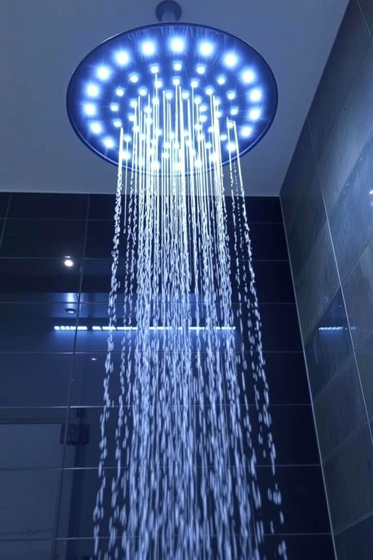 Rain Showerhead - 24 Zen Bathroom Ideas