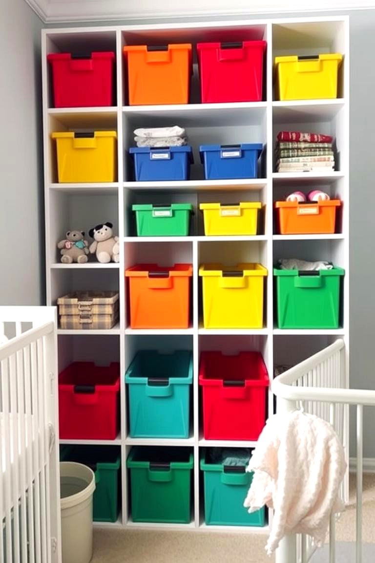 Rainbow Storage Solutions - 24 Rainbow Nursery Ideas