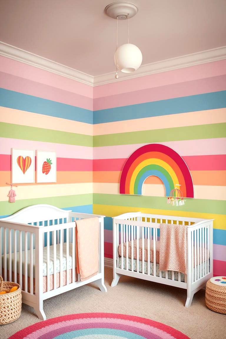 Rainbow Theme Nursery - 24 Baby Girl Nursery Ideas