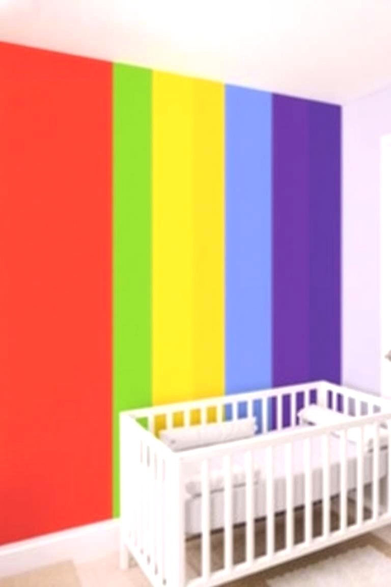 Rainbow Wall for Vibrancy - 24 Nursery Accent Wall Ideas
