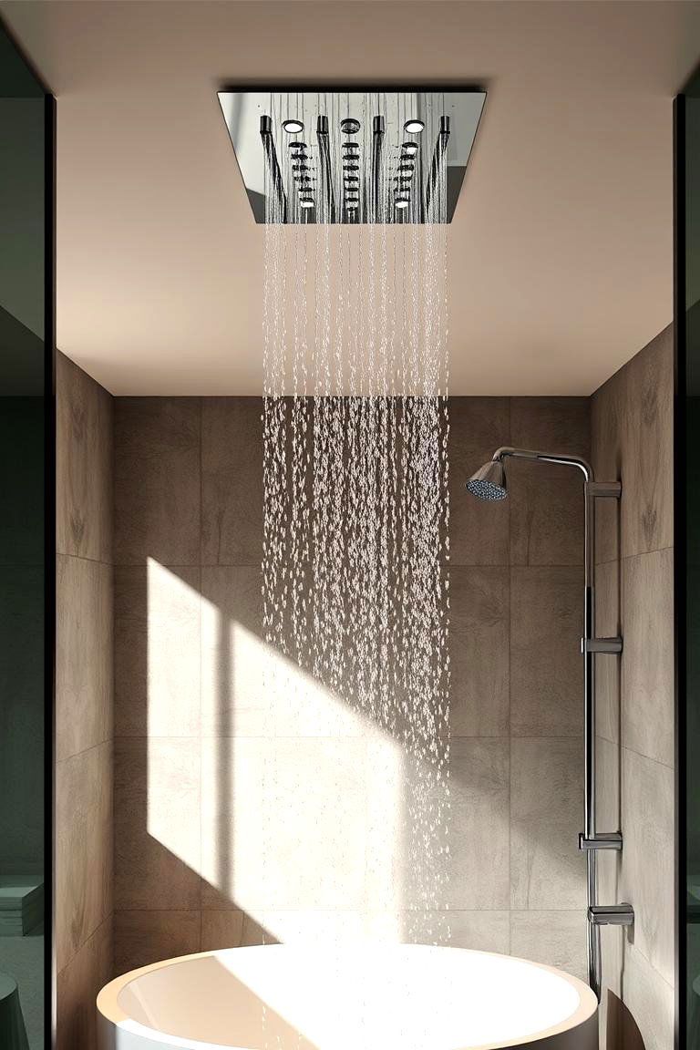 Rainfall Shower Experience - 24 Bathroom Shower Ideas